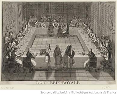 Salle de loterie du 18ème siècle